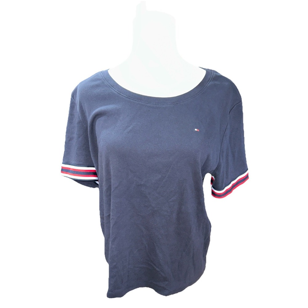 Tommy Hilfiger T Shirt Women's XL Navy